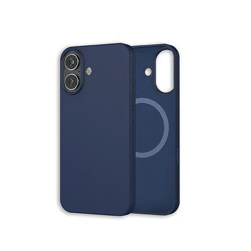 Coque silicone MagSafe iPhone 16 - Bleu-0